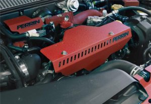 Subaru WRX Pulley Cover - Perrin Performance - Red - `02-`14